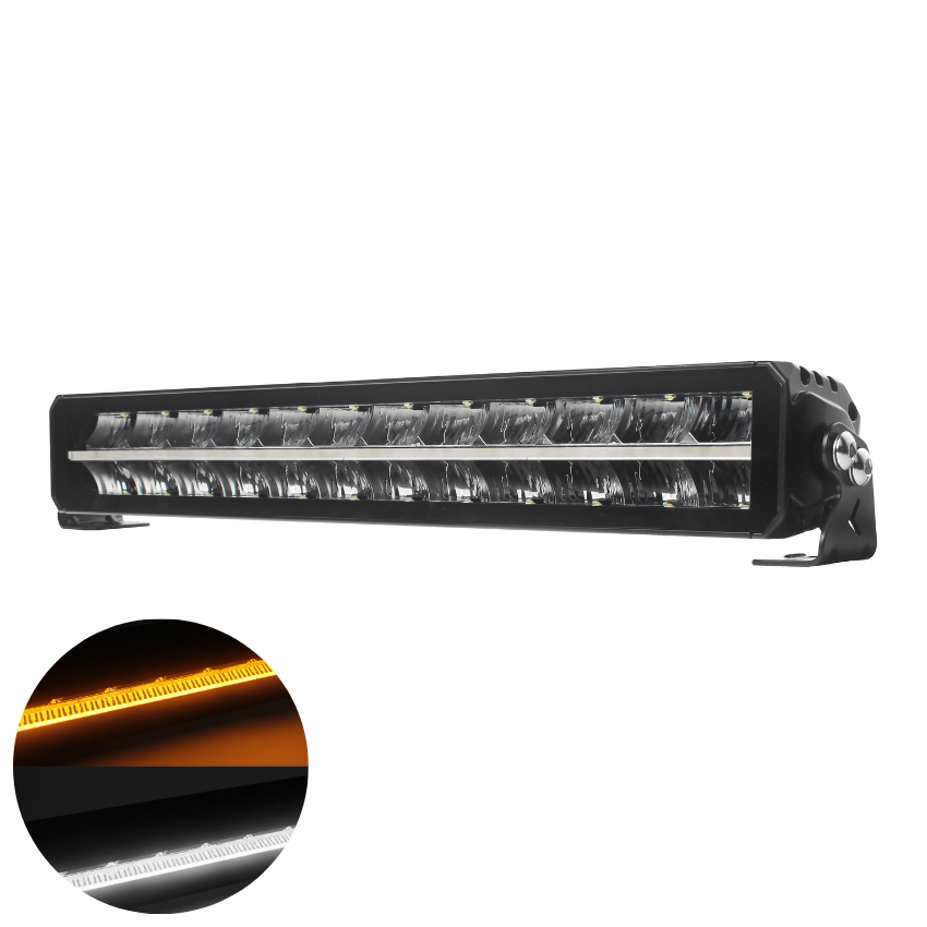 Strolux+ Double Row LED Driving Light Bar with Marker Lamp Function - (584mm / 22'')