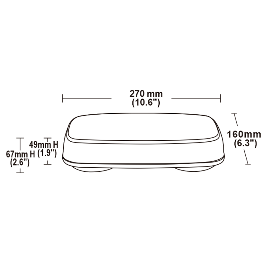 114 Series Mini LED Lightbar – R65 Approved Amber Warning Light with Magnetic Mount - 12/24V