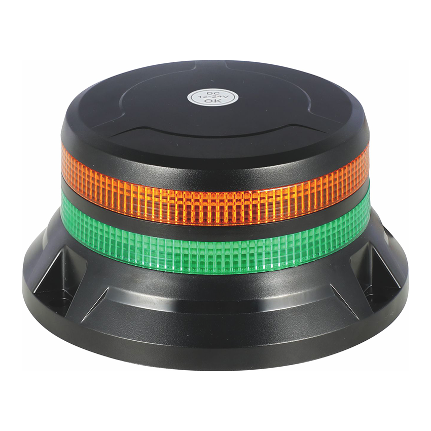 233 Series Dual Function LED Plant Beacon Amber/Green - Three Bolt