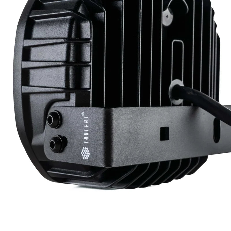TRALERT® Phantom LED Driving Light 7" – 12,000lm Dark Look Black, 12–24V with Dual Colour Position Light