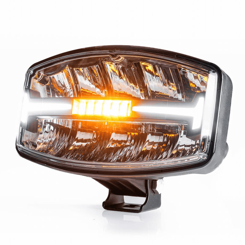TRALERT® Atlas 320 Oval LED Driving Lamp – 60W 6000lm with Integrated R65 Warning Light