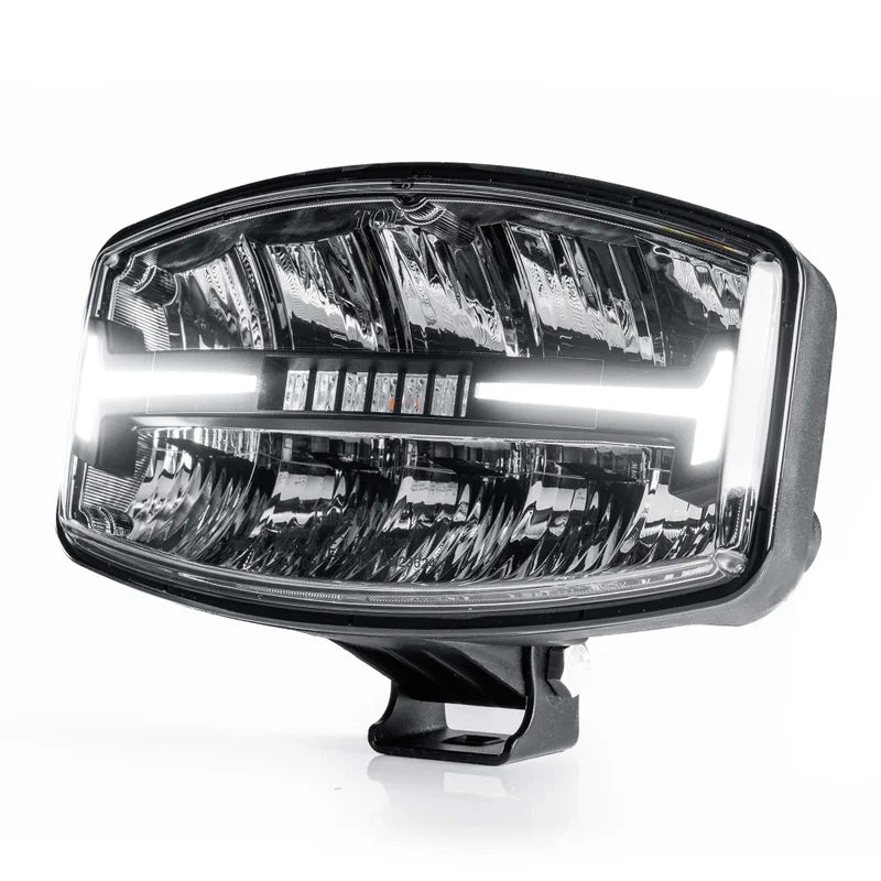 TRALERT® Atlas 320 Oval LED Driving Lamp – 60W 6000lm with Integrated R65 Warning Light