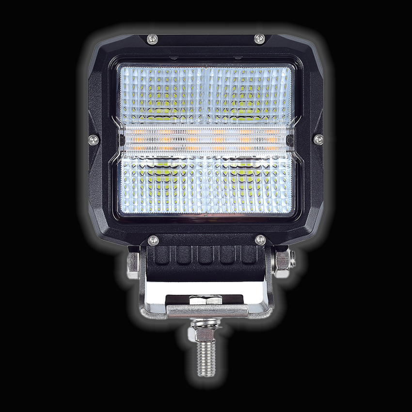 Lightbar UK FORGE™ TriMode – 60W Professional LED Work Lamp with DRL & R65 Strobe (12/24V)