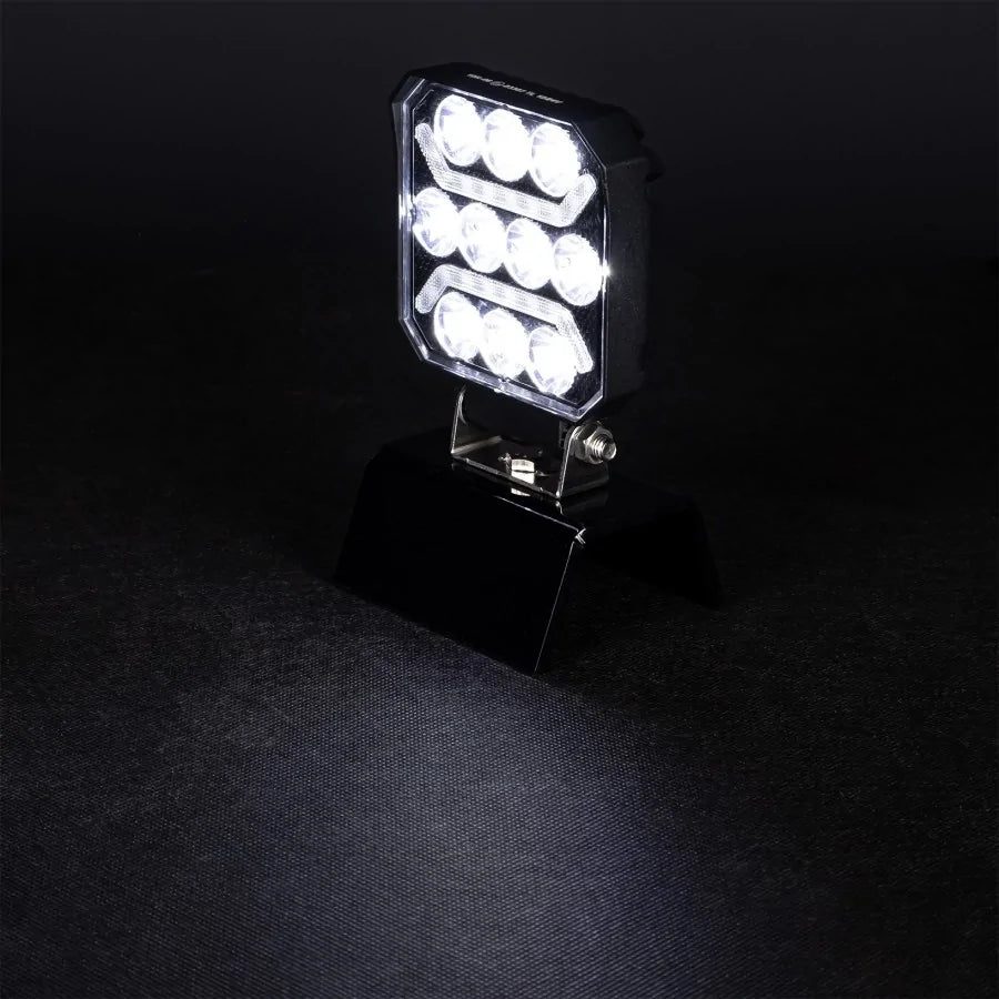 Truck LED 10 LED Square Work Lamp with Amber Marker