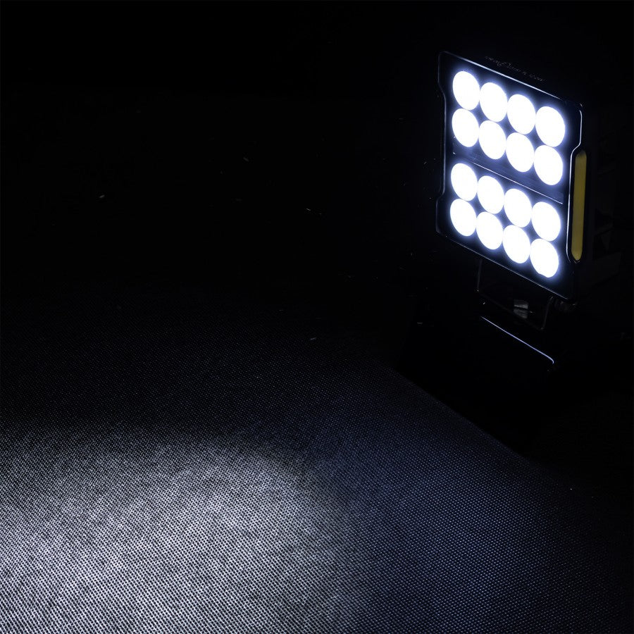 Truck LED Square LED Work Light 16 High-Output LEDs + Integrated LED Strip - 12/24V