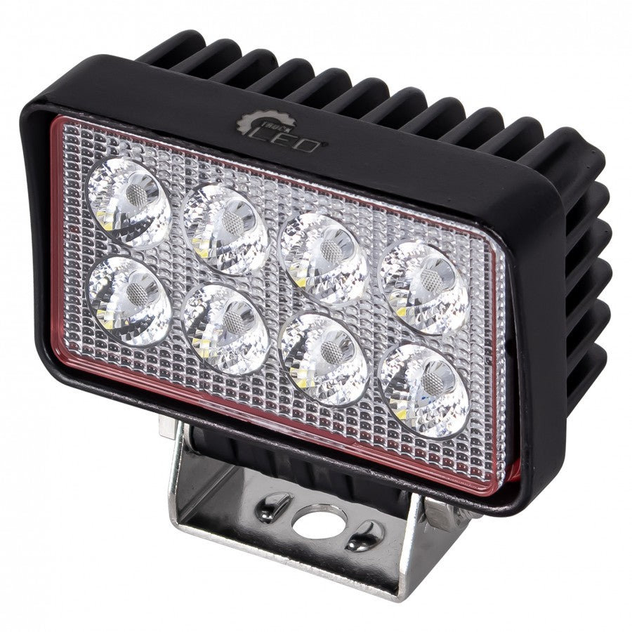 Truck LED 8 LED Red Line 21W Rectangular Flood Lamp