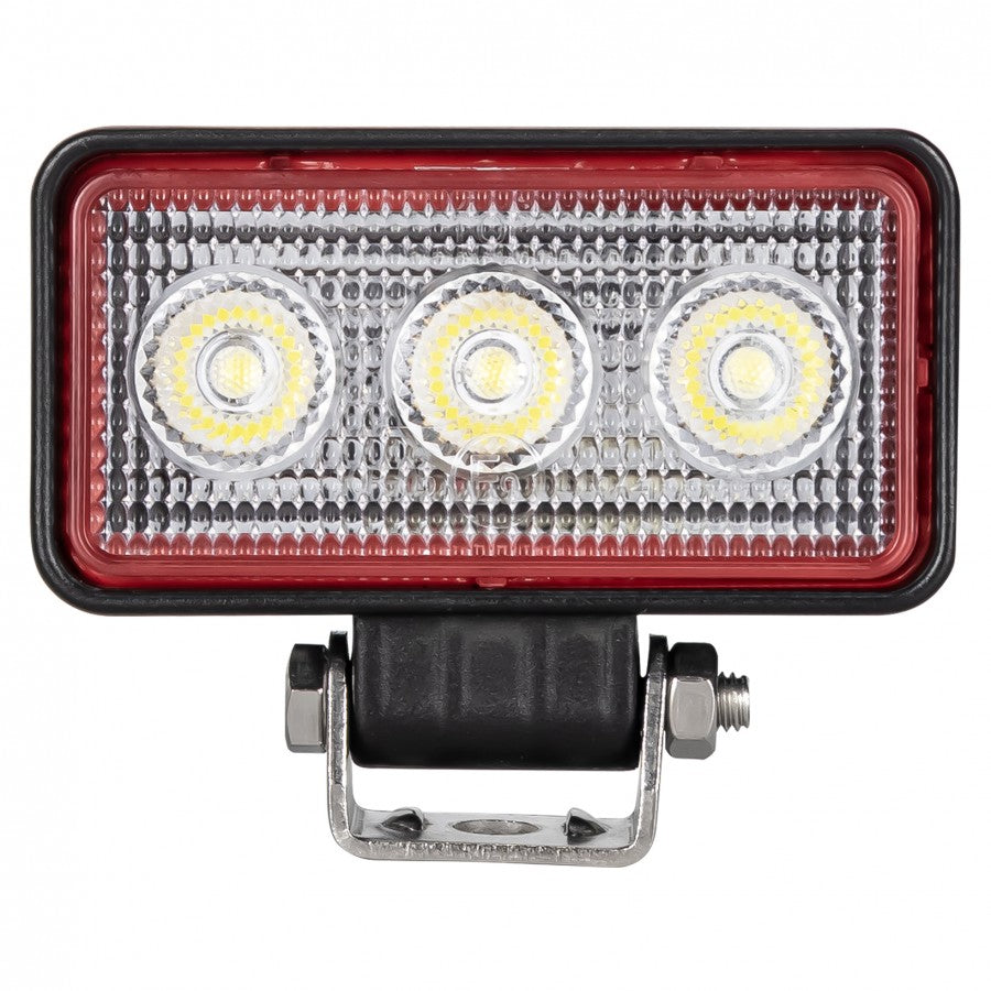 Truck LED Red Line 3 LED Compact Mini Rectangular Flood Lamp