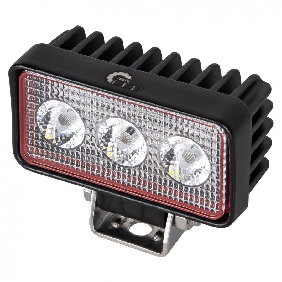Truck LED Red Line 3 LED Compact Mini Rectangular Flood Lamp