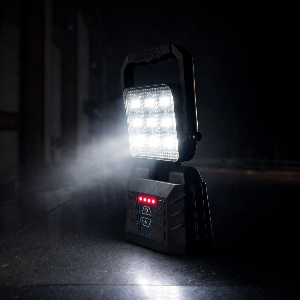 NORD™ Command – Rechargeable LED Work Lamp with Amber Warning Strobe (Portable Heavy Duty)
