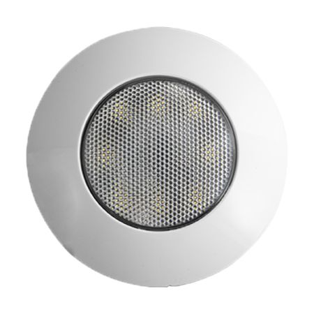 Durite 120mm Round White LED Interior Roof Ceiling Lamp - 1080Lm, 12/24V