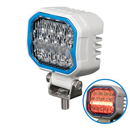 Durite 3.3" Energy Efficient Work Lamp with Red Position Lamp - 12/24V