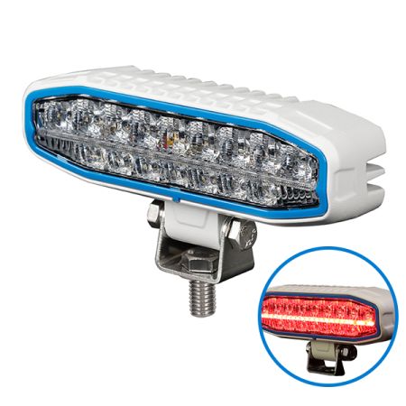 Durite 6" Energy Efficient Work Lamp with Red Position Lamp - 12/24V