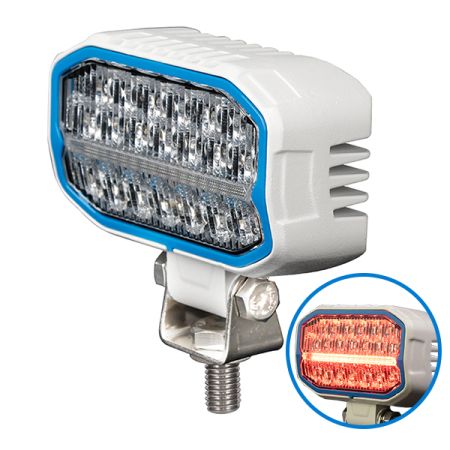 Durite 5" Energy Efficient Work Lamp with Red Position Lamp - 12/24V