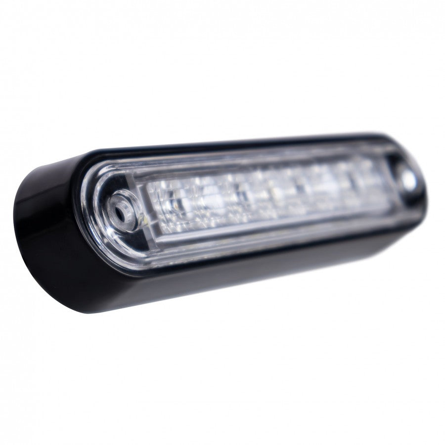 Truck LED Front Marker Light – White, 8 LED, 12/24V, IP67 Rated with Durable ABS Housing
