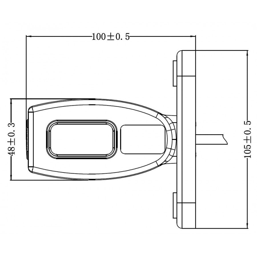 Truck LED Universal Short Flexible Rubber Stalk Mount LED Marker Lamp