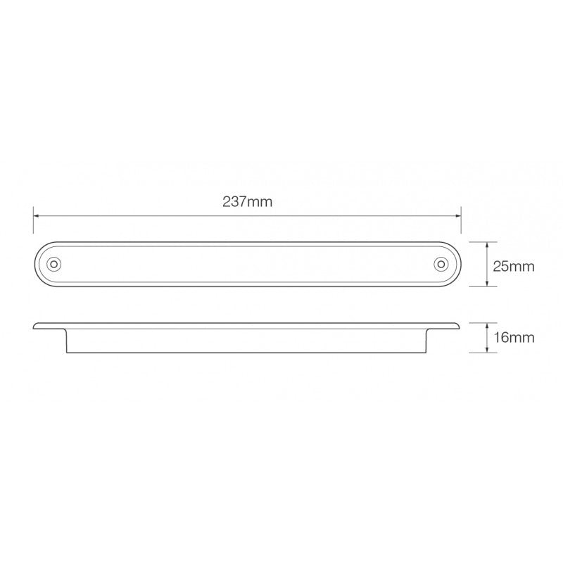 LED Autolamps Clear Lens Dynamic Indicator Strip Lamp