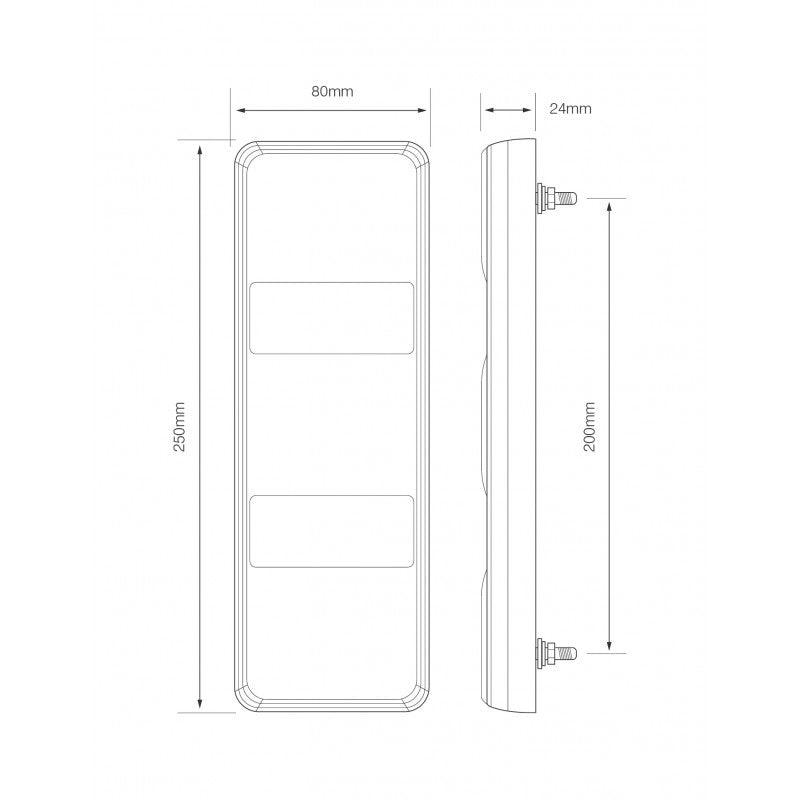 LED Autolamps 250 Series Rear LED Truck Trailer Compact Combination Lamp