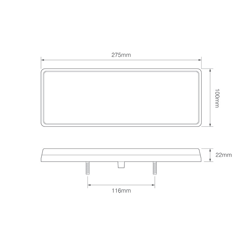 LED Autolamps 275 Series Rectangular Rear LED Combination Lamp