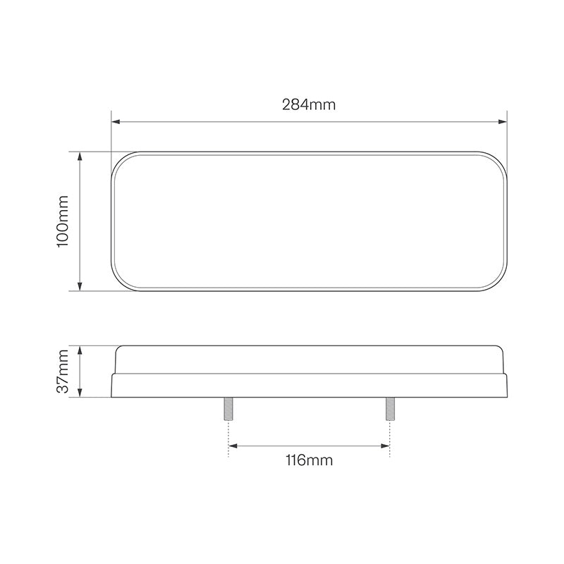 LED Autolamps 284 Series Multifunction Rear LED Lamp With Dynamic Indicator