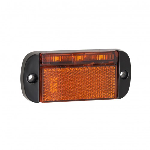 LED Autolamps Marker Lamp with Reflex Reflector (Black Housing)