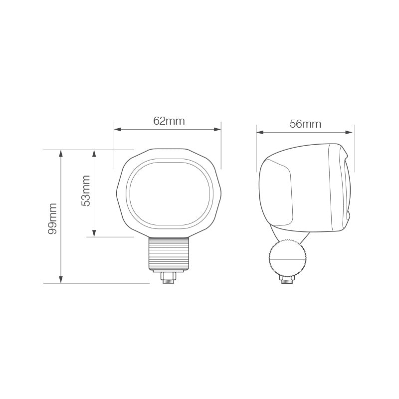 Red Perimeter Line Forklift Safety Work Lamp