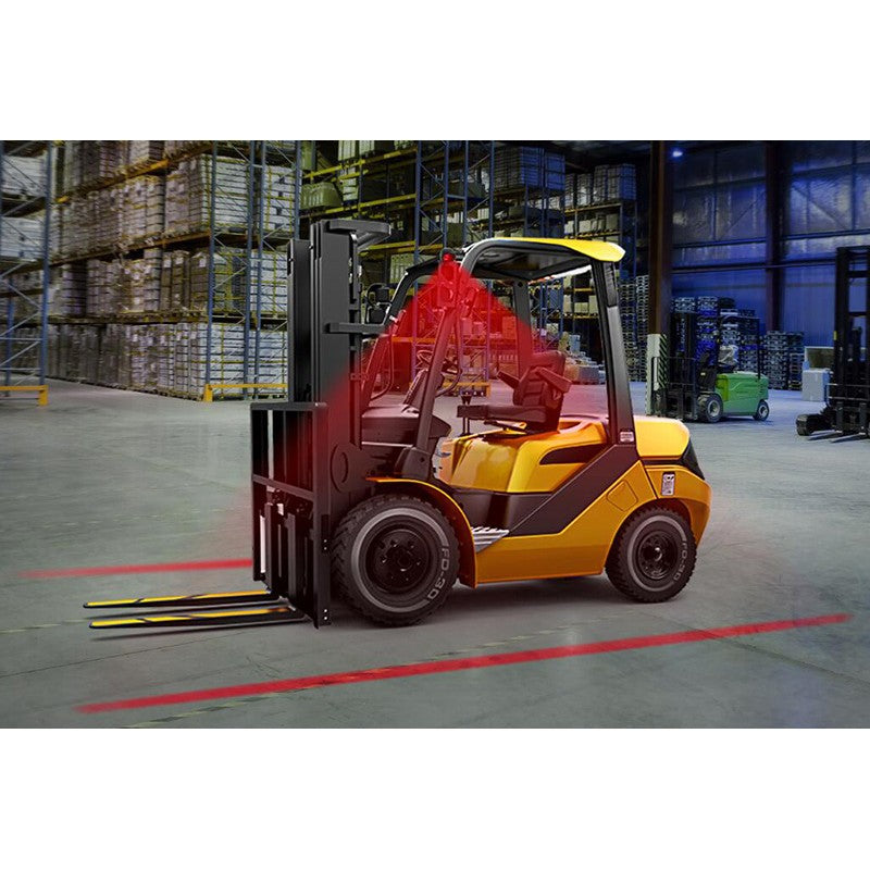 Red Perimeter Line Forklift Safety Work Lamp