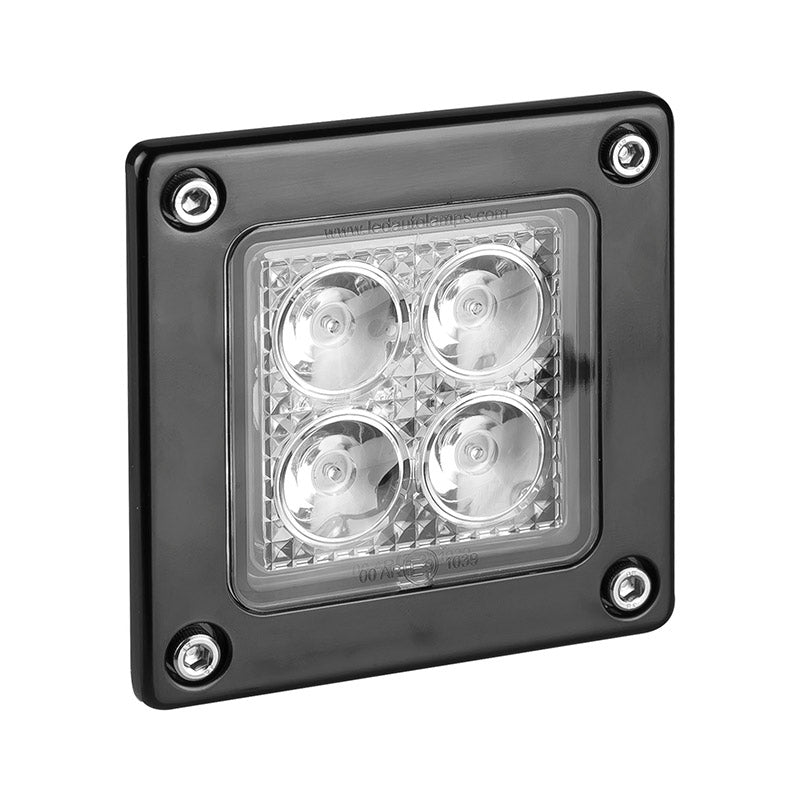 LED Autolamps Recess Mounted Square Work / Reverse Lamp - R23 Approved