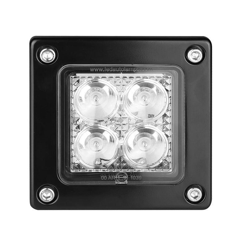 LED Autolamps Recess Mounted Square Work / Reverse Lamp - R23 Approved
