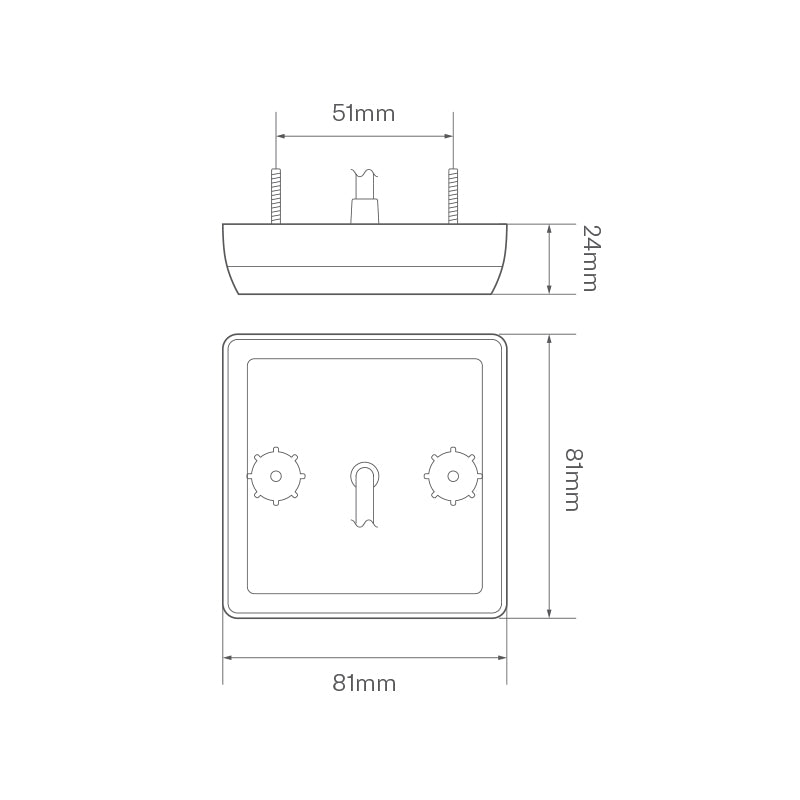 LED Autolamps 81 Series Square Compact Combination Rear LED Lamp
