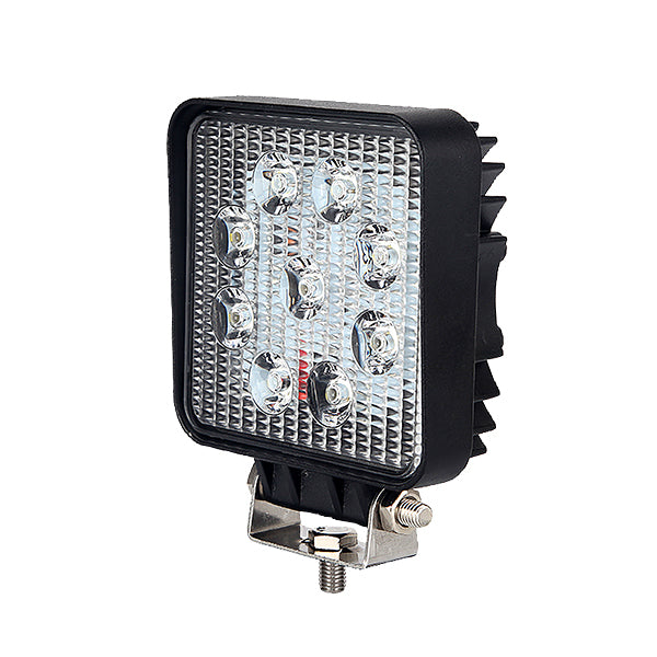 Durite 9 LED 27W Work Lamp Square 1800 Lumens