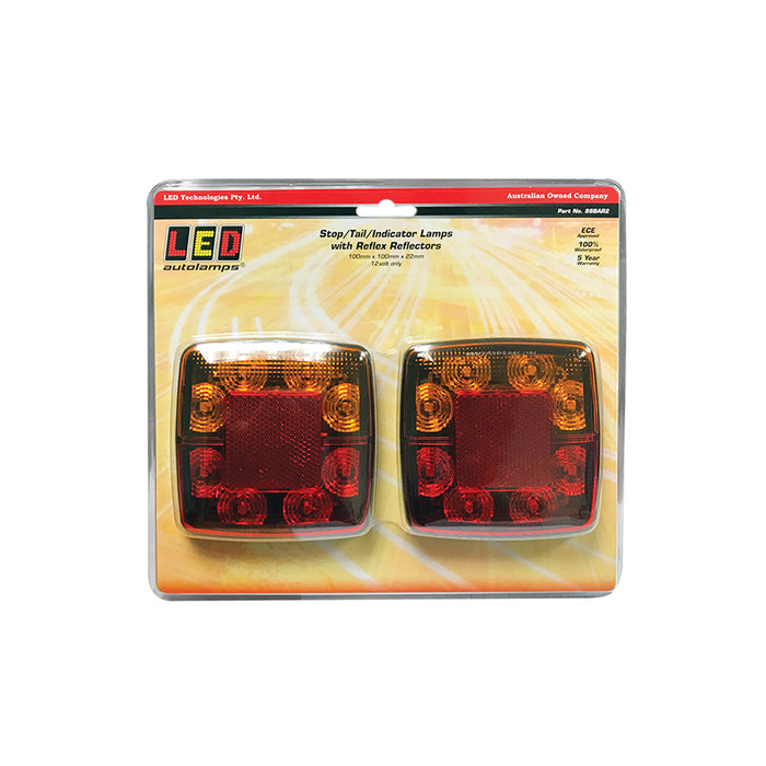 LED Autolamps Compact Combination Lamp 98 Series (Twin Pack)