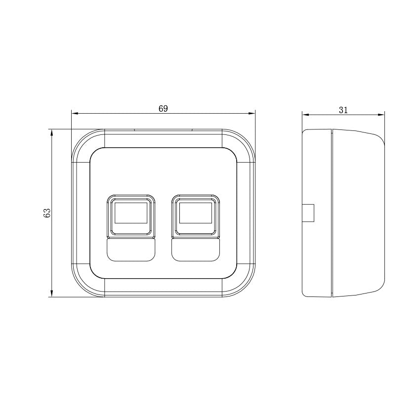 BR920 2 way Switch Panel