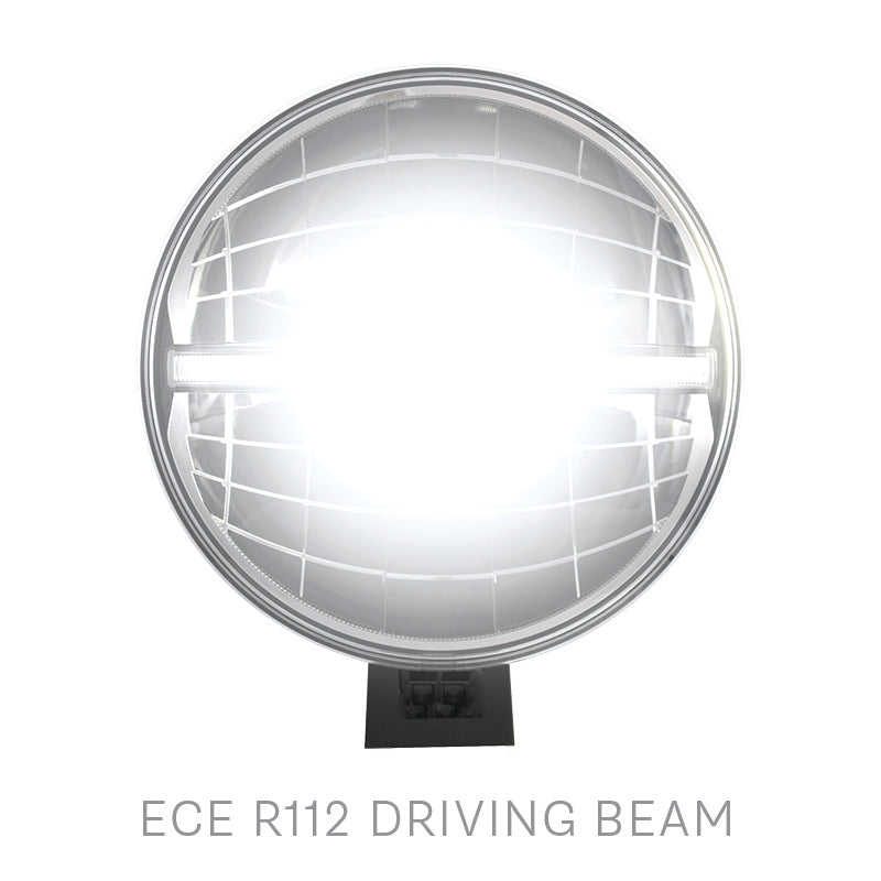 LED Autolamps DL226 Round 9" LED Driving Lamp with Integrated Front Position Lamp