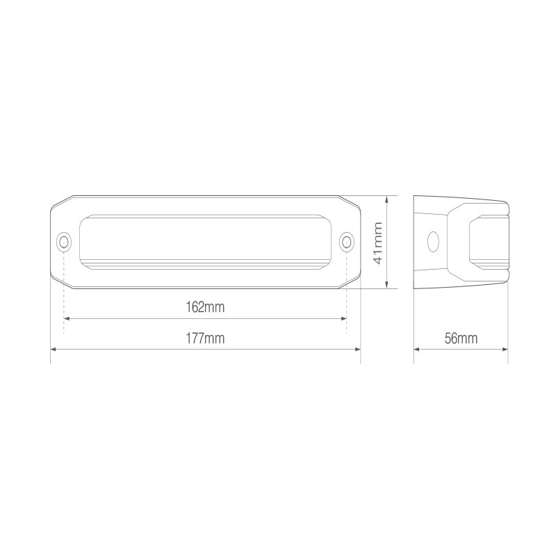LED Autolamps R65 Approved Wide Angle Corner LED Warning Lamp