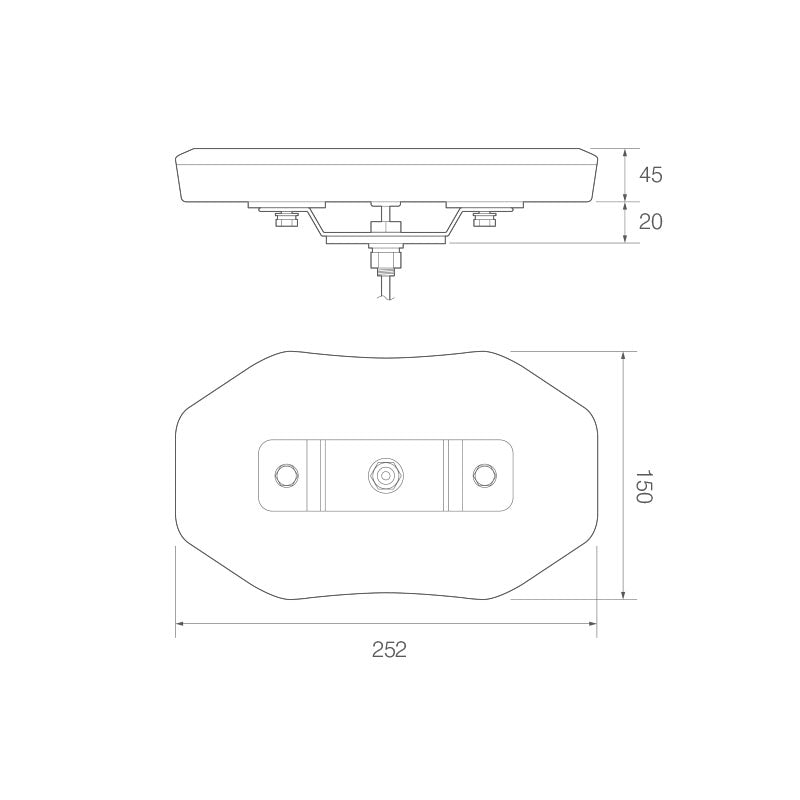 EQBT251 R10 Single Bolt LED Mini Lightbar - Amber
