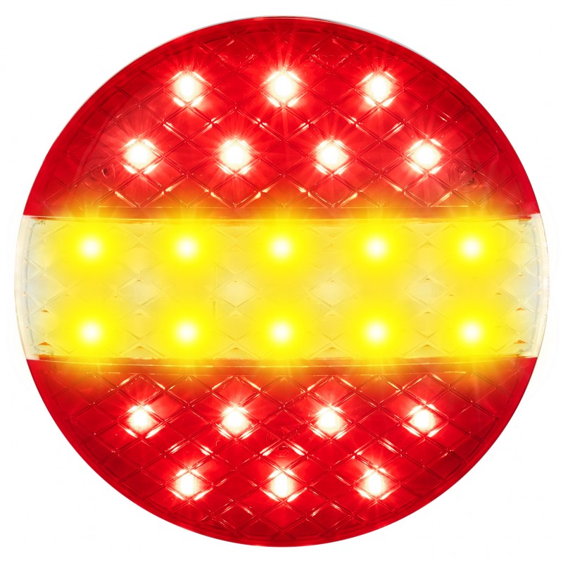 LED Autolamps EU140 Series Low Profile Round Rear LED Combination Lamp