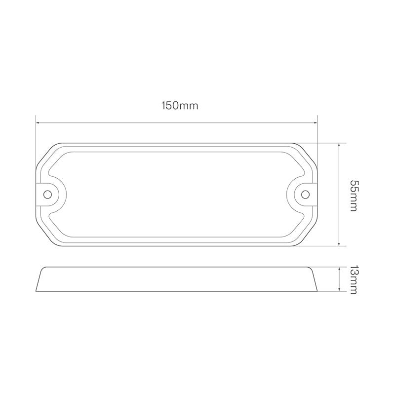 LED Autolamps HD Series 12 LED R65 Heavy-Duty Warning Lamp - Amber