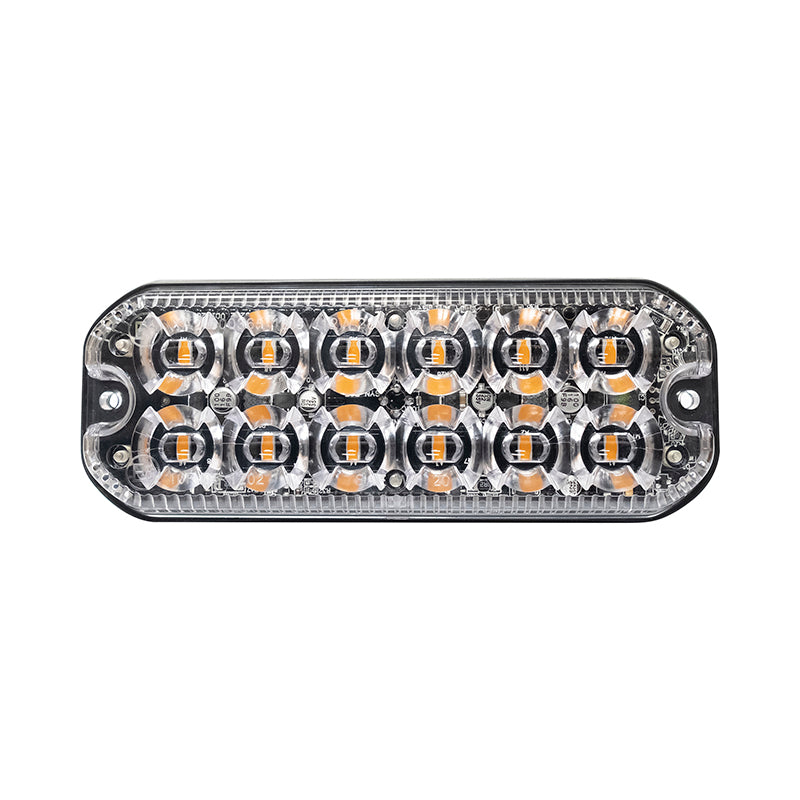 LED Autolamps HD Series 12 LED R65 Heavy-Duty Warning Lamp - Amber