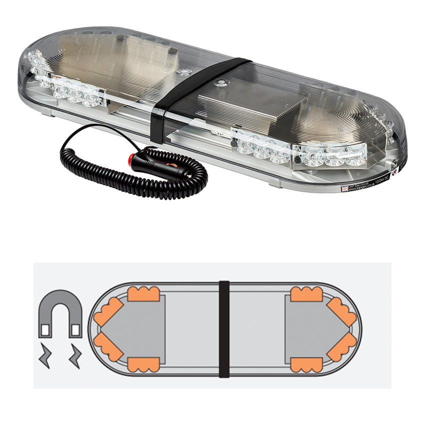 LAP Electrical Titan Hurricane R65 LED Lightbar 2ft / 610mm - Magnetic Mount