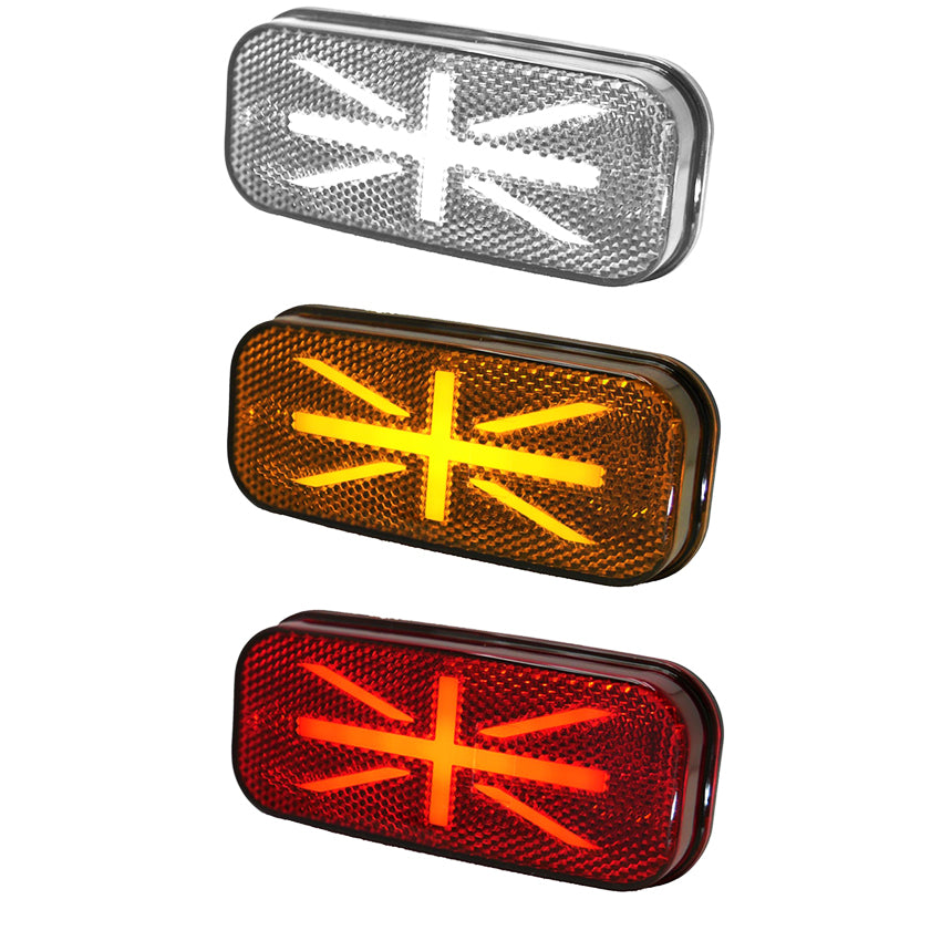Lightbar UK ProJack LED Union Jack Truck Marker Lamp (Surface and Bracket Mount)