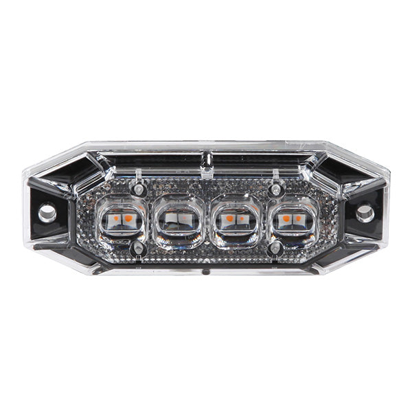 Durite R65 LED 8 Amber Strobe Grill Warning Light - Amber