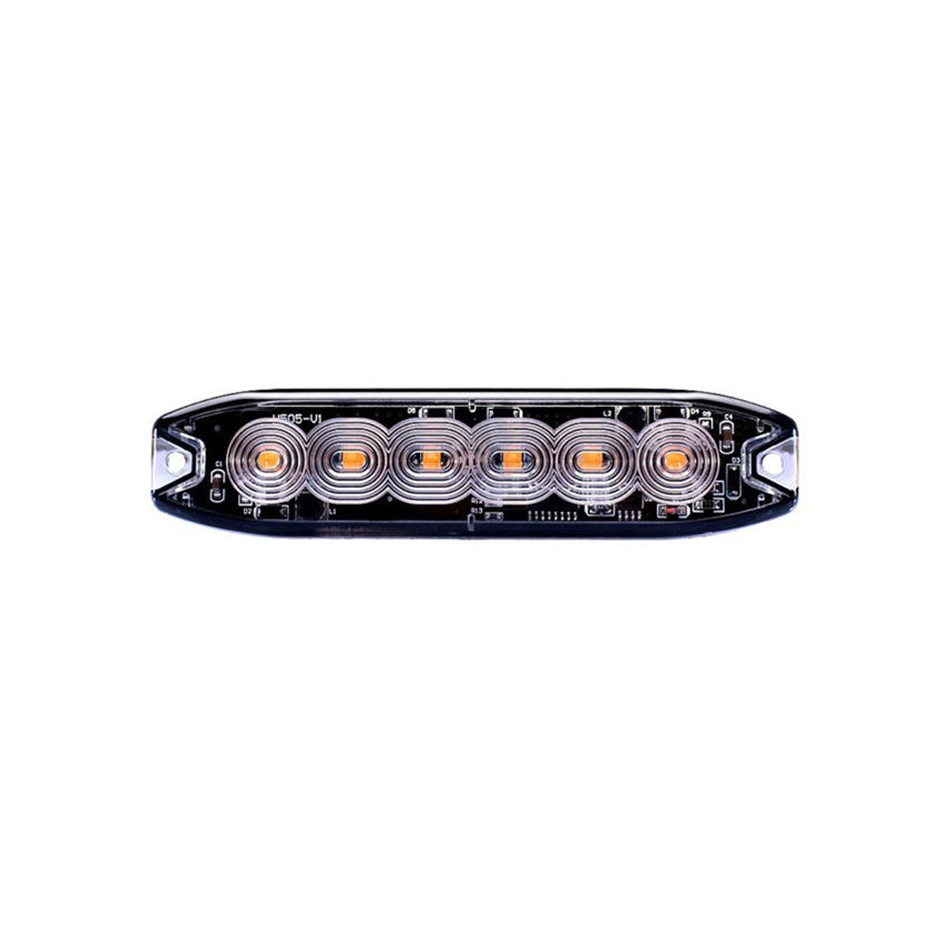 Slimline 6 LED Flashing Strobe Light Head