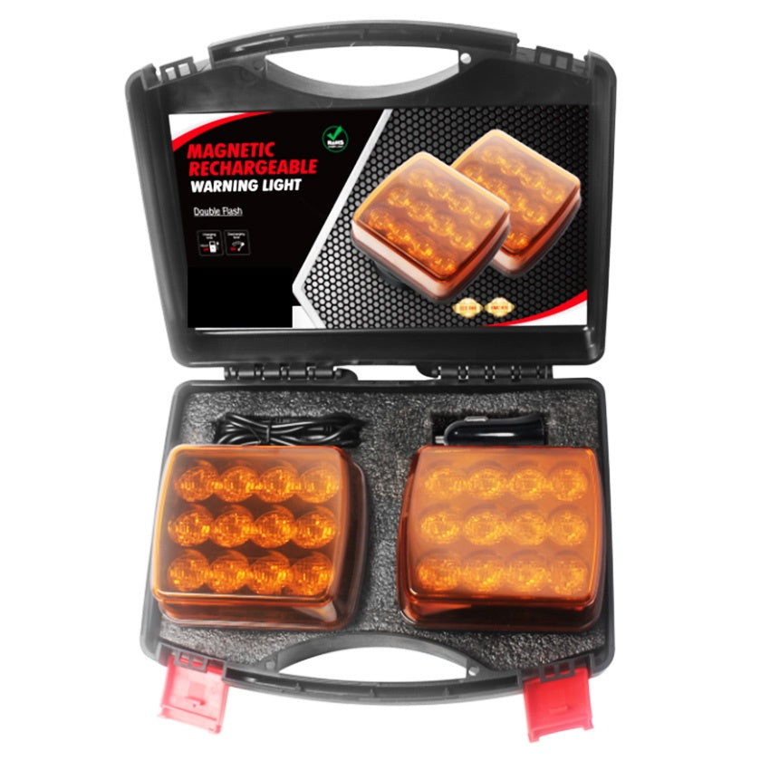 Wireless Magnetic Trailer Hazard Warning Light Set