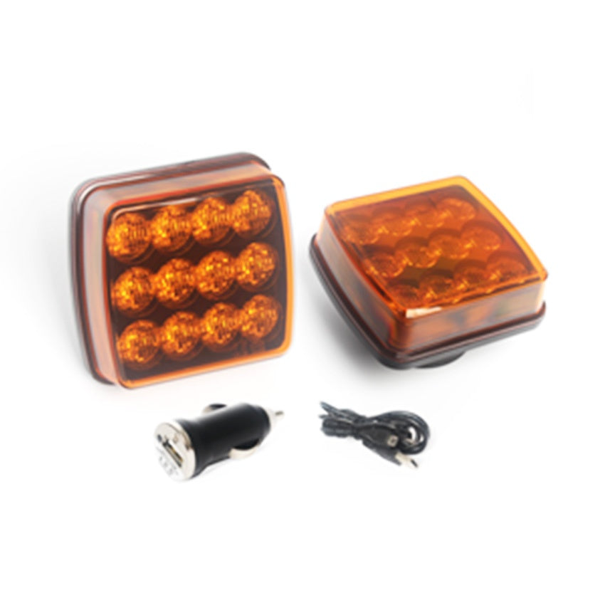 Wireless Magnetic Trailer Hazard Warning Light Set