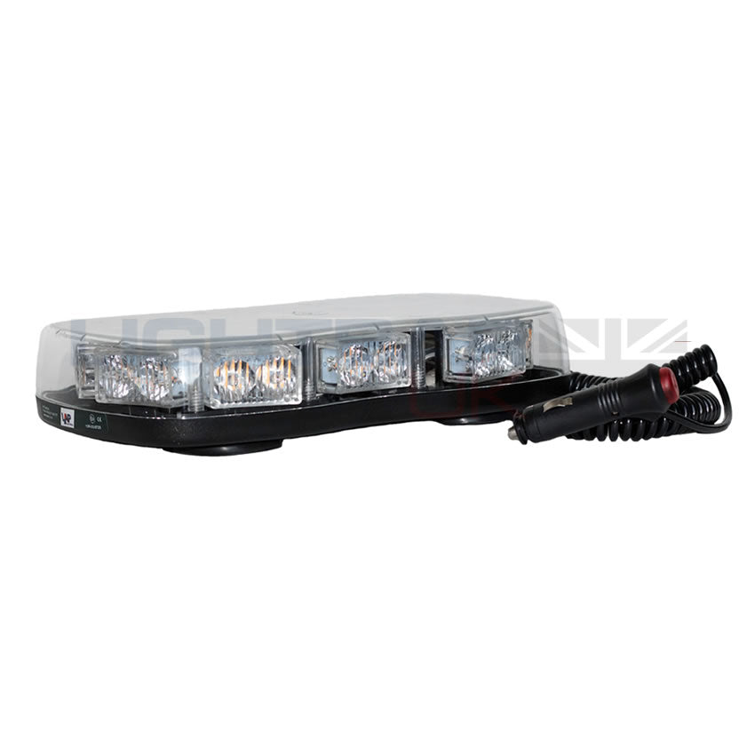 Magnetic LED Flashing Mini Lightbar (Clear Lens)
