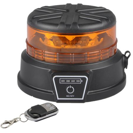 Durite R65 Rechargeable Magnetic Flashing Magnetic Beacon with Remote Control