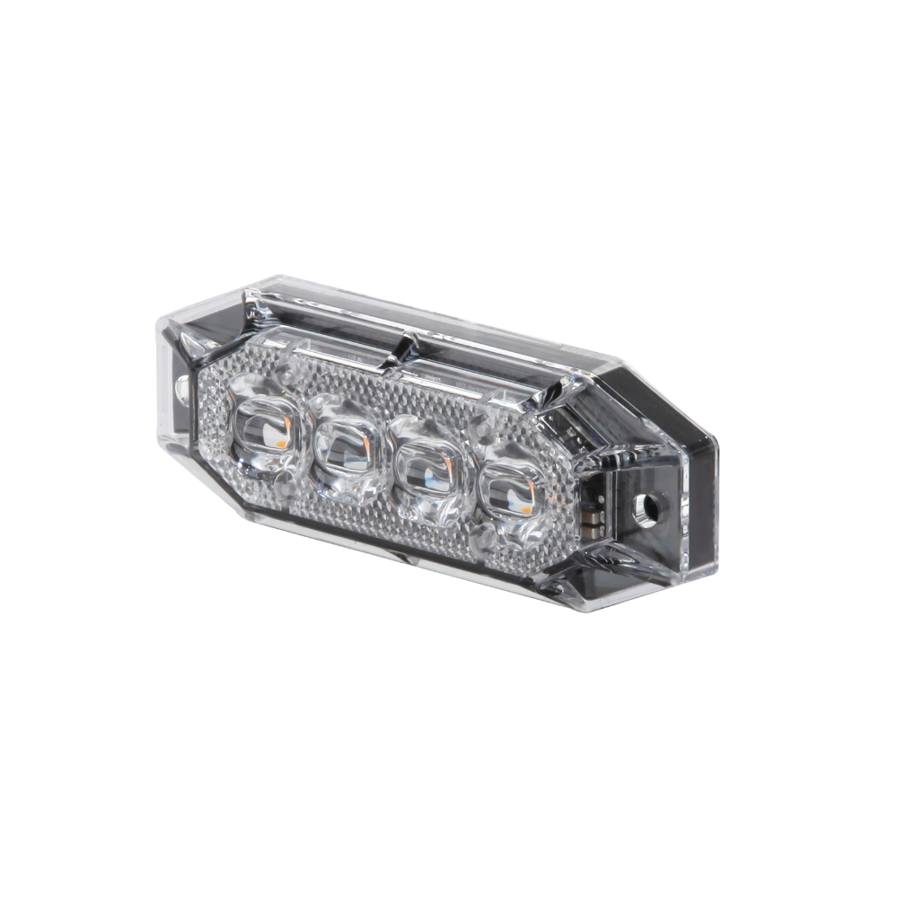 Explorer 8 LED Directional Warning Light – R65 Class 2 Strobe, 12/24V, IP69K Rated