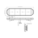 Apollo 47" LED Lightbar – 108W High Output, R65 Approved 360° Warning Light, 10–30V