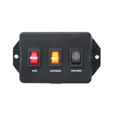 Universal LED Lighting Switch Panel – 3 Way Control Unit, 12/24V with Pattern Selector