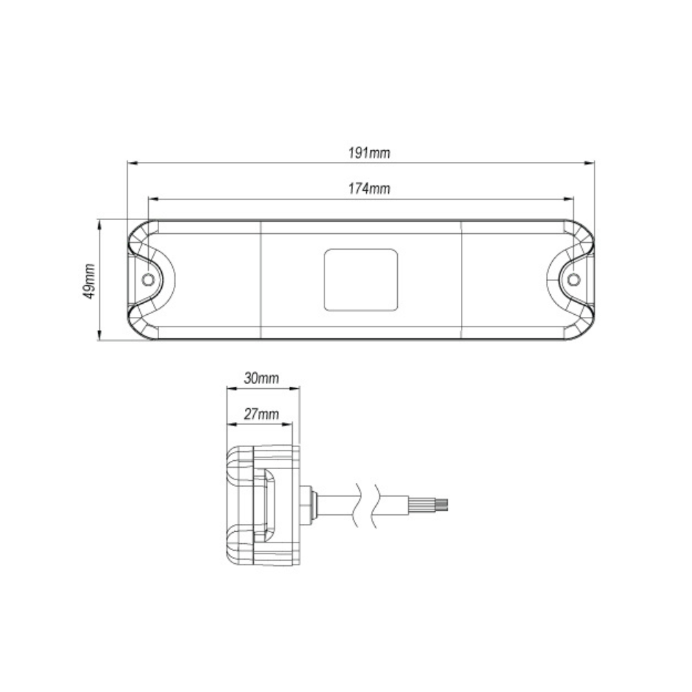 Explorer CA 7074 8" LED Rear Combination Lamp – Stop, Tail, Indicator & Reverse, 12/24V